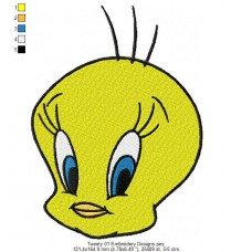 Tweety 01 Embroidery Designs